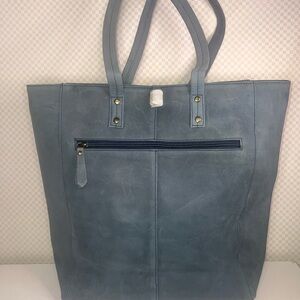 Antonio Valeria Ava Leather Tote Bag Large Computer Work Tote‎ Bag NWT